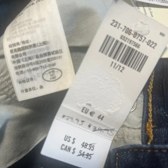 Abercrombie & Fitch Jeans Size 11/12 Regular Kids  High Rise Skinny Blue New - Picture 9 of 15